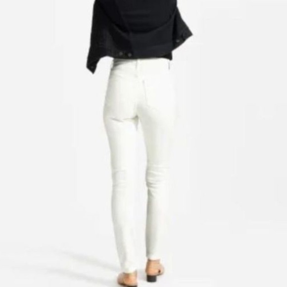 Everlane Like New High-rise Skinny Jeans in White Size 27 Regular - Picture 2 of 8